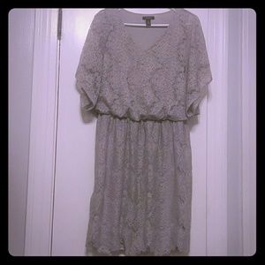 Alfani lacey blue/grey dress